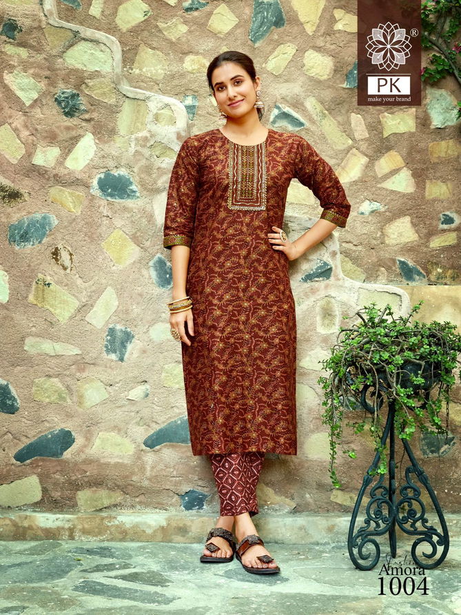 Fashion Amora Vol 1 Cotton Kurti With Bottom Catalog